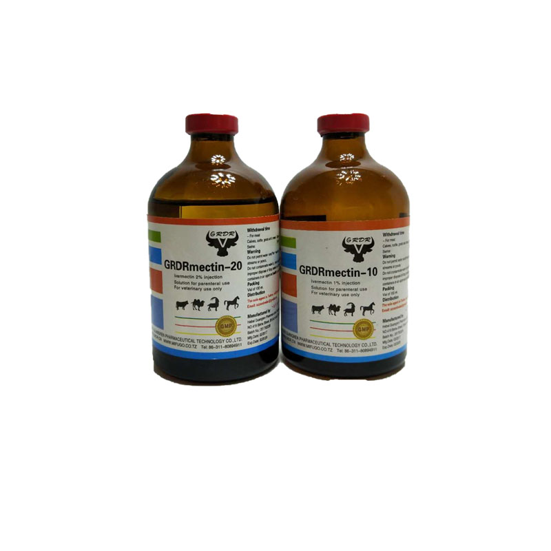 1% IVERMECTIN injection 50 ML 100 ml for veterinary drugs in dogs, cattle and poultry